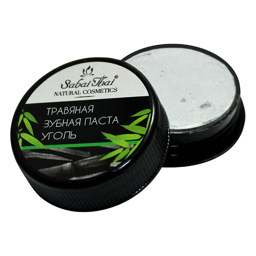 Изображение товара SABAI THAI AUTHENTIC THAI SPA Травяная отбеливающая зубная паста ""Уголь ", 25 г
