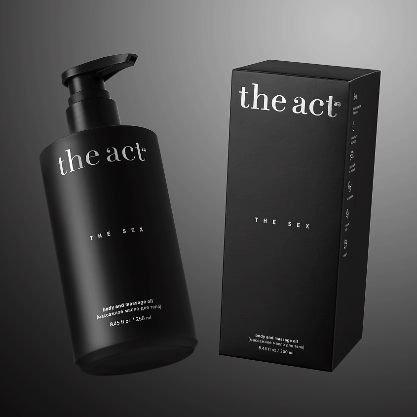 Изображение товара Массажное масло для тела THE SEX 250 мл с натуральными маслами и ароматами
