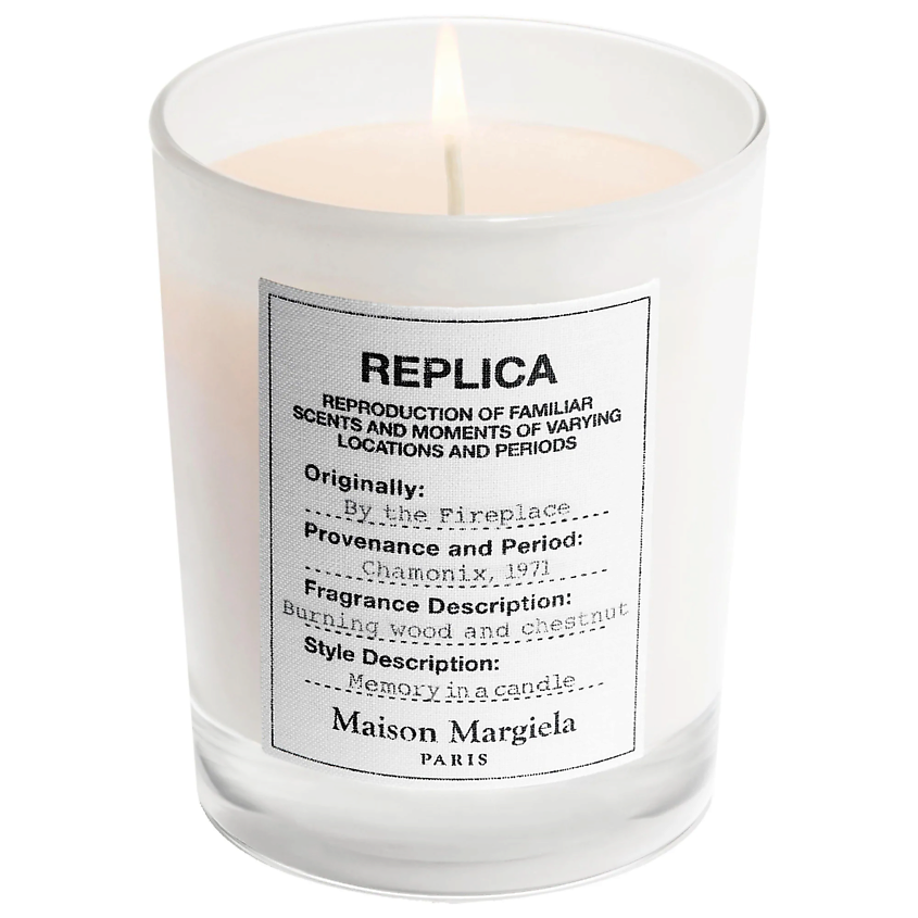 Изображение товара Ароматическая свеча MAISON MARGIELA REPLICA By the Fireplace 165 г стильное белое стекло
