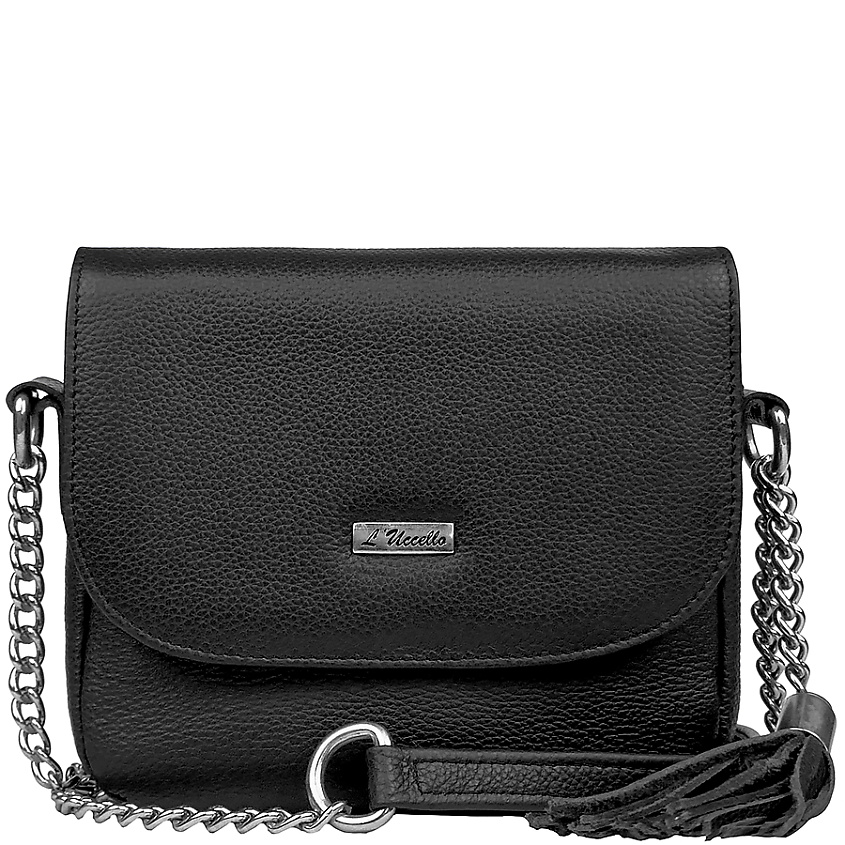 Изображение товара Женская сумка из натуральной кожи LUCCELLO кросс боди 19x16x9 см черная