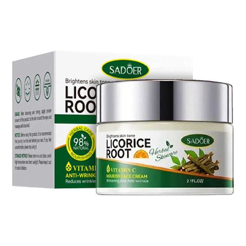 Изображение товара SADOER Крем для глаз с экстрактом солодки 30 гр. увлажнение и борьба с морщинами