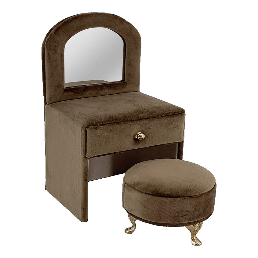 Изображение товара ARYA HOME COLLECTION Шкатулка для Украшений из Велюра Lade, Коричневый