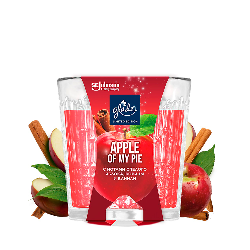 Изображение товара GLADE Ароматизированная свеча Apple of my pie, 130 Г