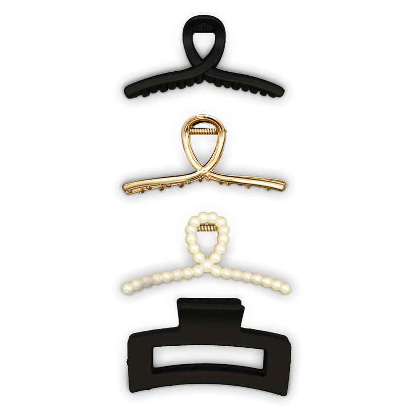 Изображение товара ZIKOLKI STORE Заколки-крабики для волос подарочный набор крабов, 4 шт