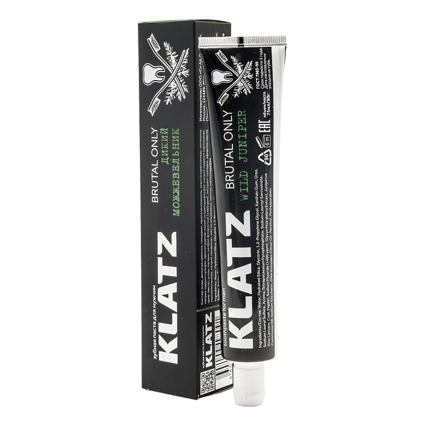 Изображение товара KLATZ Зубная паста BRUTAL ONLY Дикий можжевельник, 75 мл