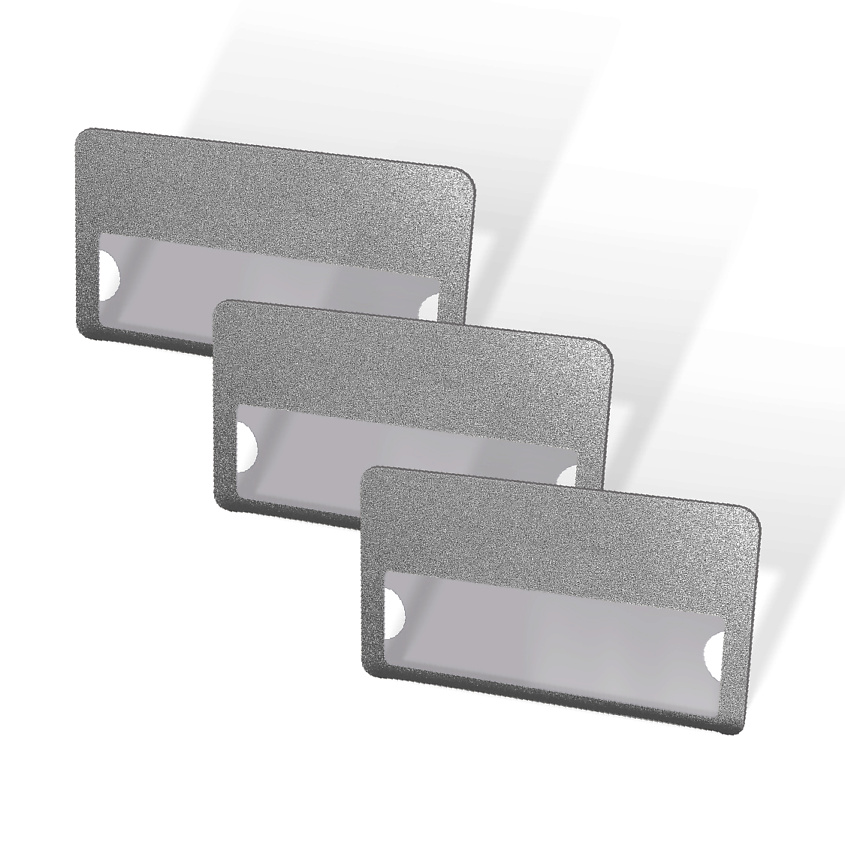 Изображение товара FLEXPOCKET Набор бейджей с окном, на магните, Серебряный