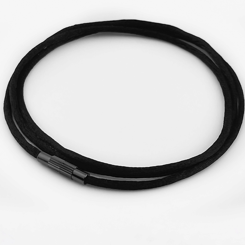 Изображение товара Шнурок для крестика и бижутерии ROK HAIR регулируемый 60 см стальной замок