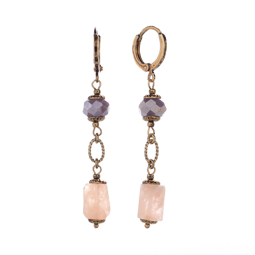 Изображение товара Серьги Pesca Lanzerotti из бижутерного сплава с морганитом и кристаллом