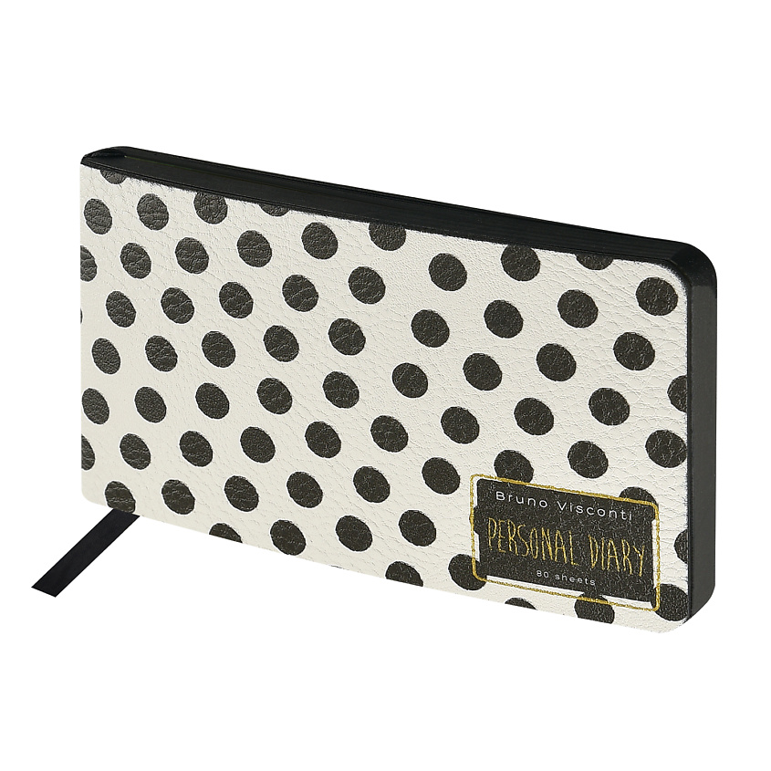 Изображение товара Еженедельник BRUNO VISCONTI BLACK&WHITE Горошек А6 искусственная кожа