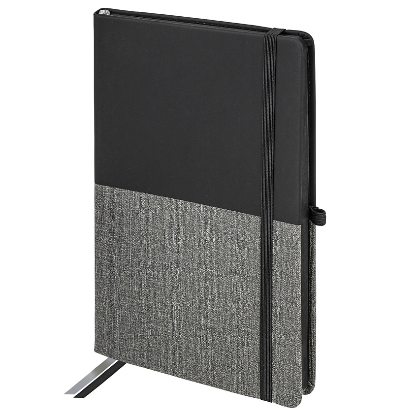 Изображение товара BRAUBERG Блокнот А5 DUO резинка, Черный