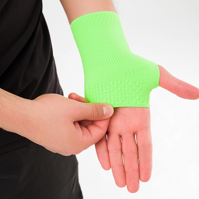 Изображение товара HABIC Напульсник эластичный трикотажный для левой руки, размер: 2, цвет: зелёный