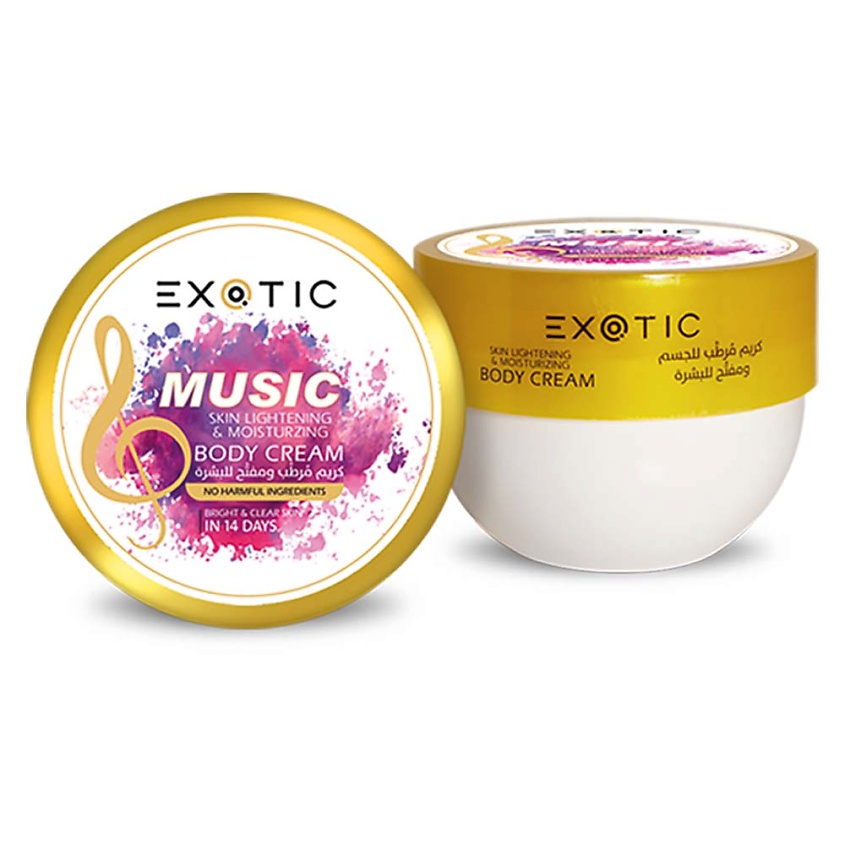 Изображение товара EXOTICMOOD Увлажняющий и осветляющий крем для тела MUSIC, 250 мл