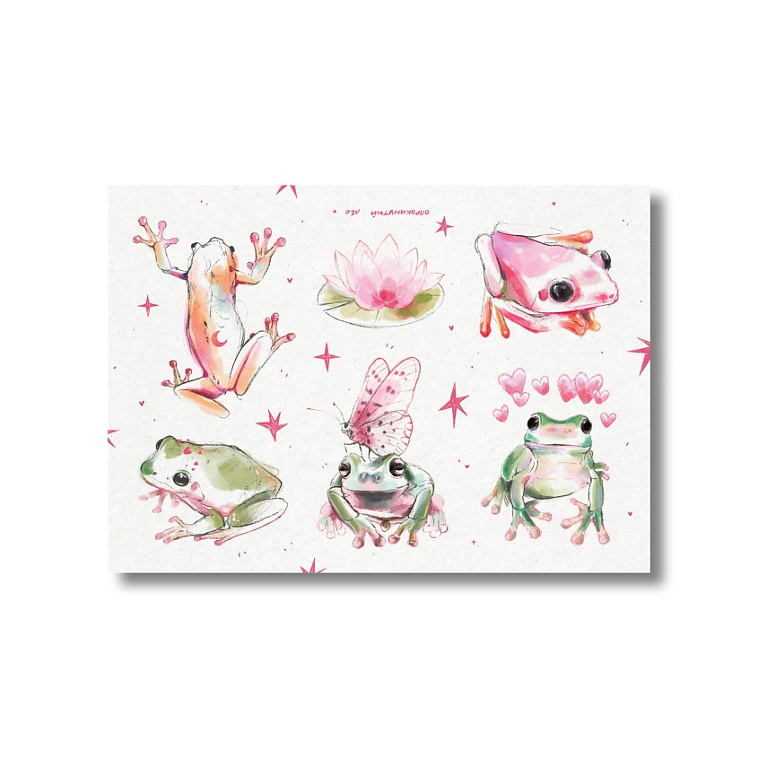 Изображение товара ОПРОКИНУТЫЙ ЛЕС Стикеры 'лягушки', 1 шт