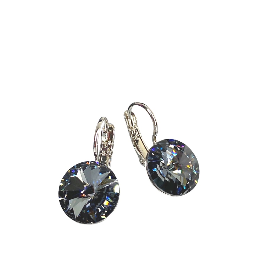 Изображение товара Серьги AMANTE CRYSTAL RIVOLI 12 мм с австрийскими кристаллами Swarovski, родий