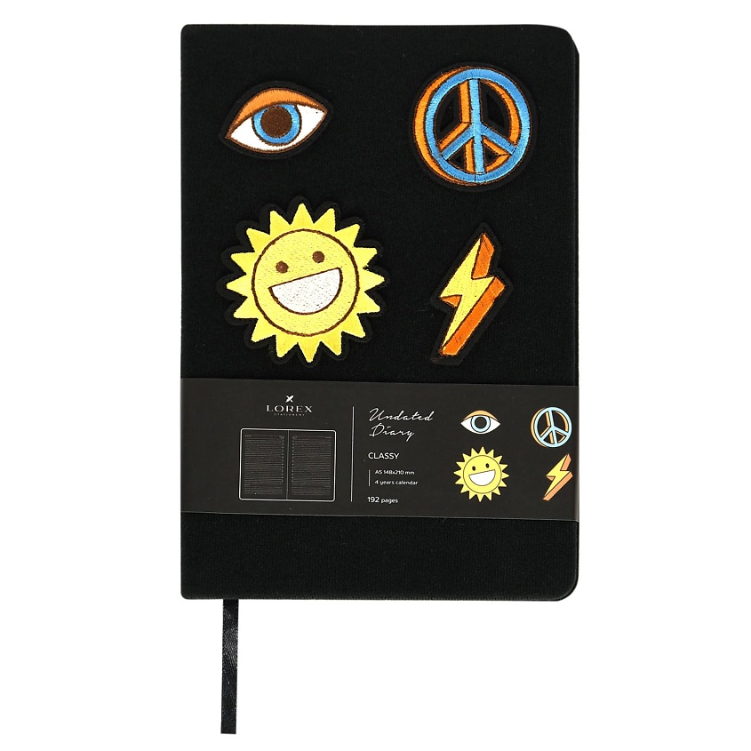 Изображение товара Ежедневник недатированный CLASSY A5 96 листов черный LOREX