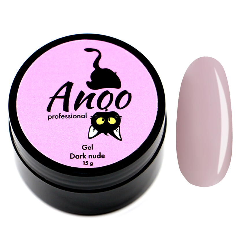 Изображение товара ANQO Гель средней консистенции, оттенок dark nude