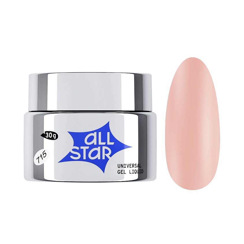 Изображение товара ALL STAR PROFESSIONAL Гель скульптурный низкой вязкости 30 гр Beige 715