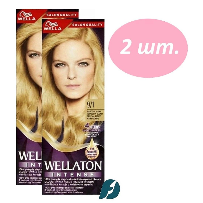 Изображение товара WELLA Cтойкая крем-краска для волос WELLATON, 9/1 Жемчуг