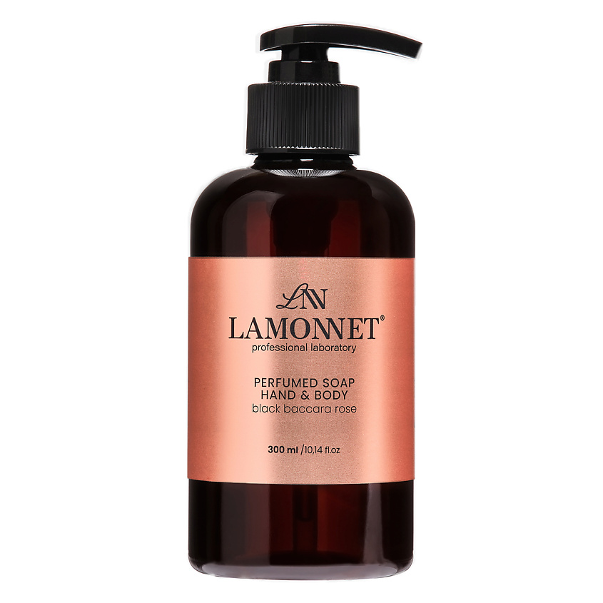 Изображение товара LAMONNET Жидкое мыло для рук и тела парфюмированное. Черная роза Баккара, 300 мл