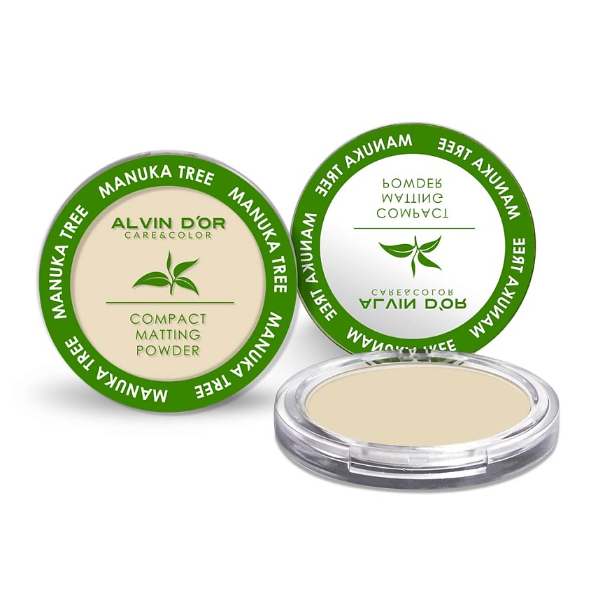 Изображение товара ALVIN D’OR Пудра компактная Manuka Tree, 02 Beige