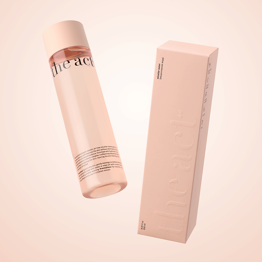 Изображение товара Мицеллярная вода THE ACT для снятия макияжа 250 мл, для всех типов кожи