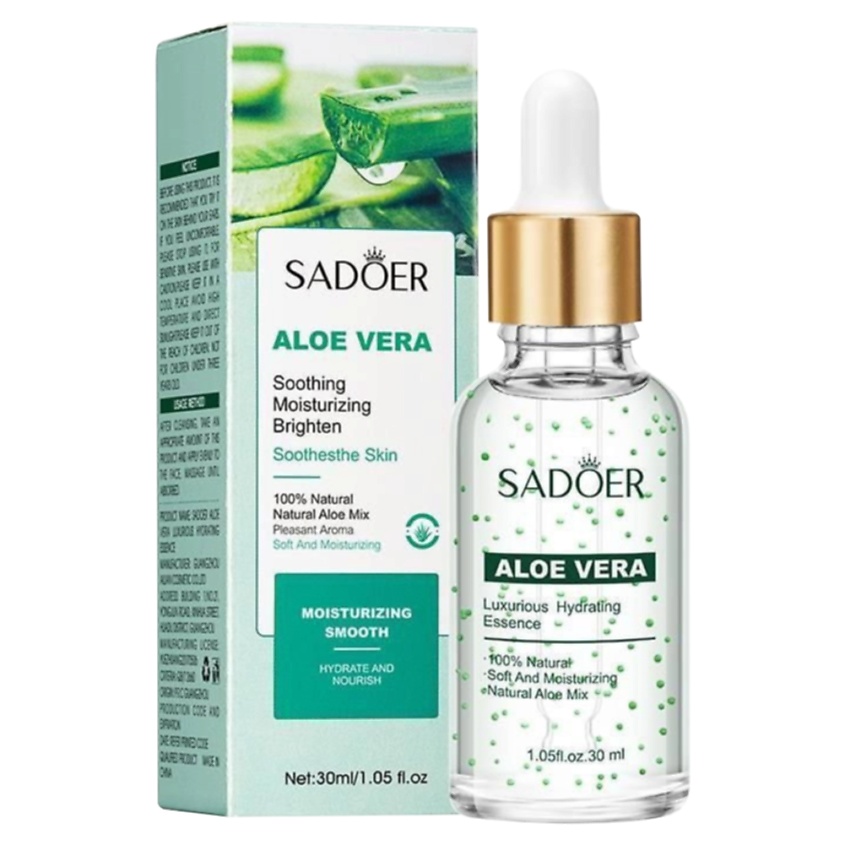 Изображение товара SADOER Эссенция для лица увлажняющая и выравнивающая тон кожи с алоэ вера, 30 мл