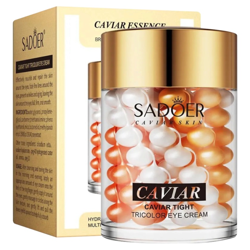 Изображение товара SADOER Крем для кожи вокруг глаз трехцветный с экстрактом икры 60 г
