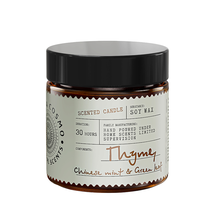 Изображение товара ETERIA COSMO Ароматическая свеча в банке Чабрец китайская мята и зеленый лист, 88 г