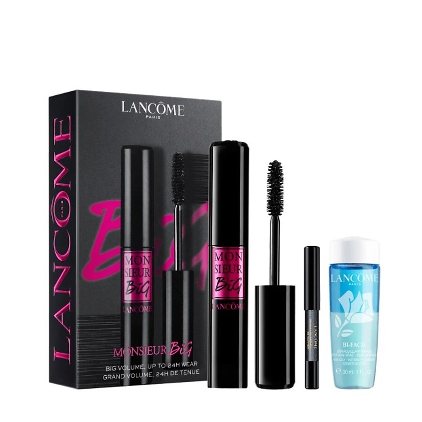 Изображение товара LANCOME Набор Monsieur Big: Тушь для ресниц + Лосьон для снятия макияжа с глаз + Карандаш для глаз, 10 мл + 30 мл