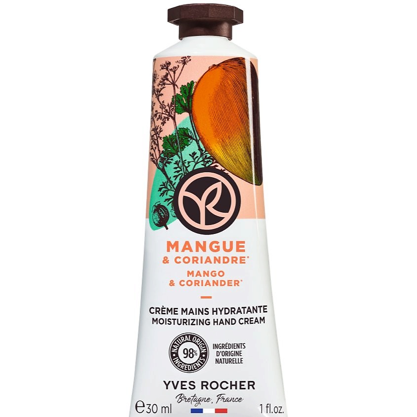 Изображение товара YVES ROCHER Увлажняющий крем для рук «МАНГО & КОРИАНДР», 1 шт.