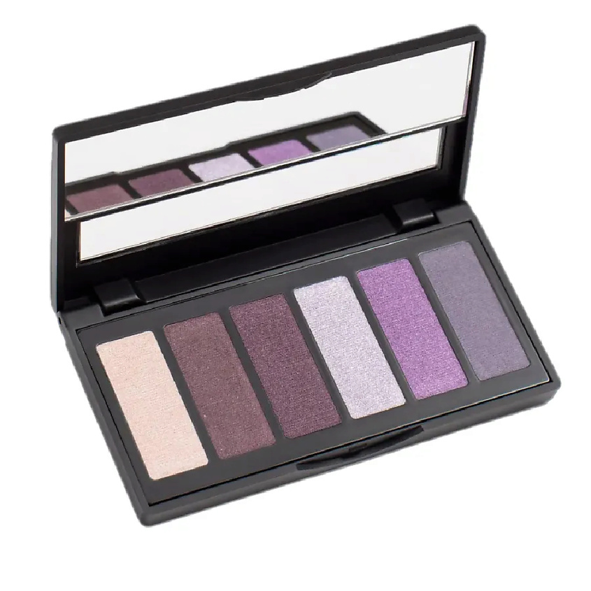 Изображение товара ADEN Палитра теней для век (6 оттенков), 02 Бордо/Сирень, 5 грамм