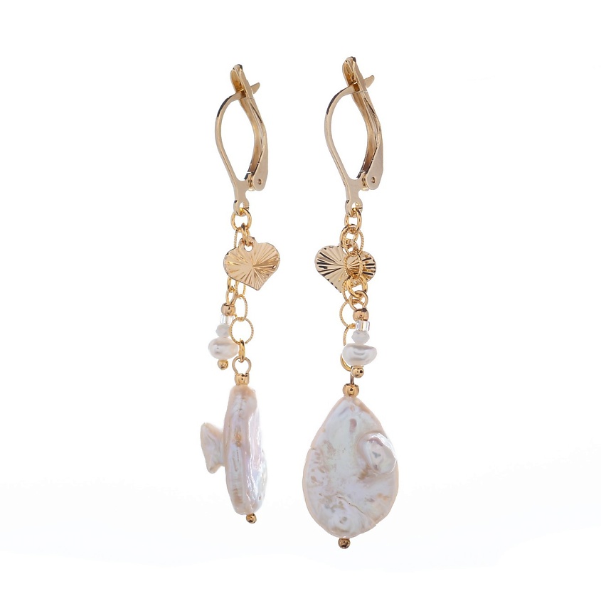 Изображение товара LANZEROTTI Серьги, Splendore, с жемчугом и кристаллом, 1 шт