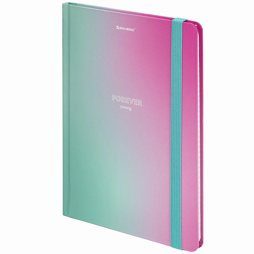 Изображение товара Блокнот BRAUBERG А5 с твердой обложкой и градиентным дизайном