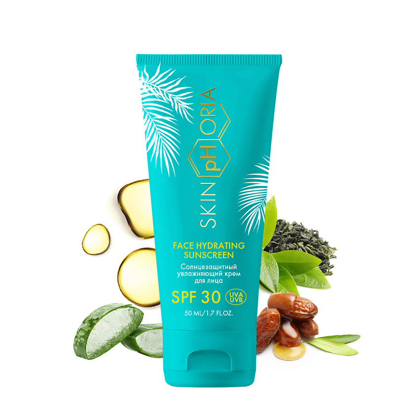 Изображение товара SKINPHORIA Солнцезащитный увлажняющий крем для лица SPF30 Face Hydrating Sunscreen, 50 мл