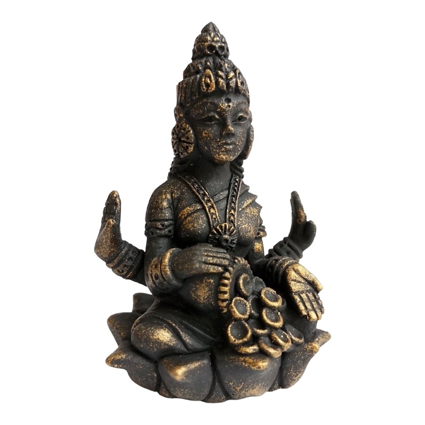 Изображение товара Фигурка богини Лакшми ручная работа гипсобетон декоративное изделие