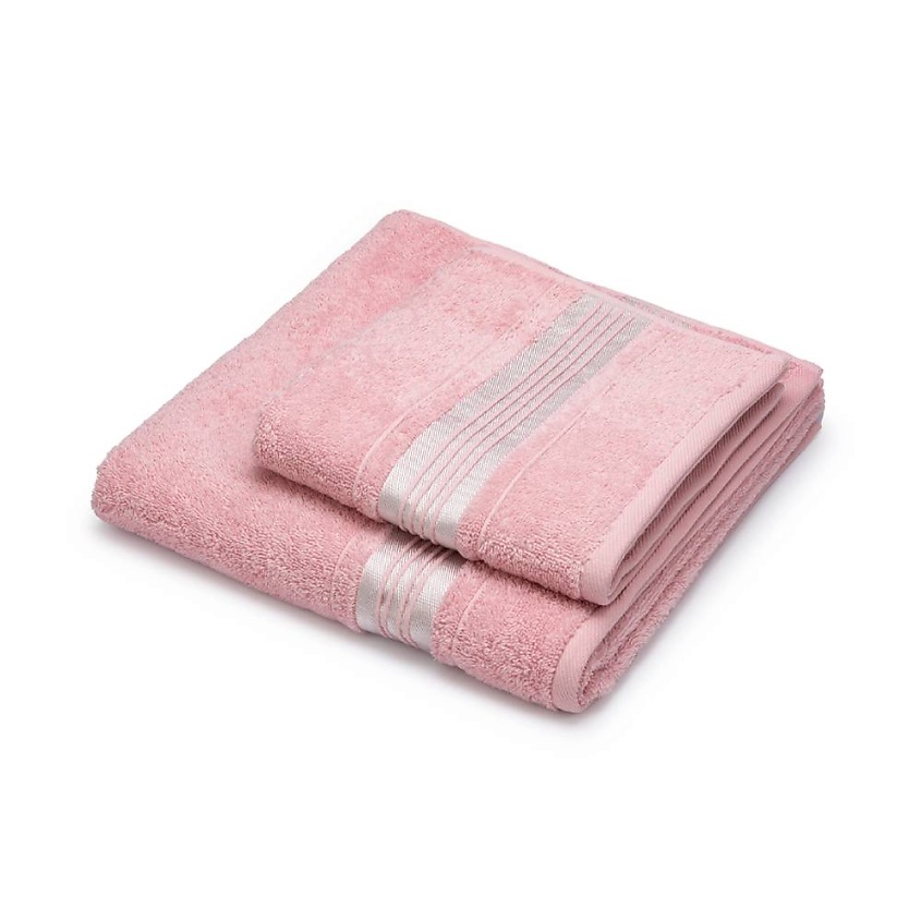 Изображение товара CLEANELLY Набор махровых полотенец Cleanelly basic: 50х90 и 70х130, Розовый