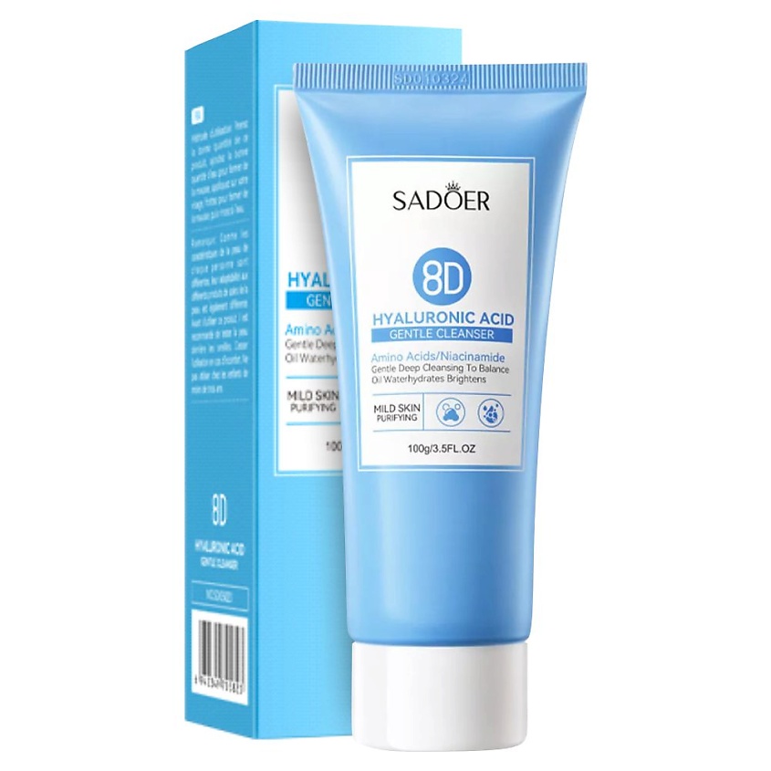 Изображение товара Нежное увлажняющее средство для умывания SADOER с гиалуроновой кислотой