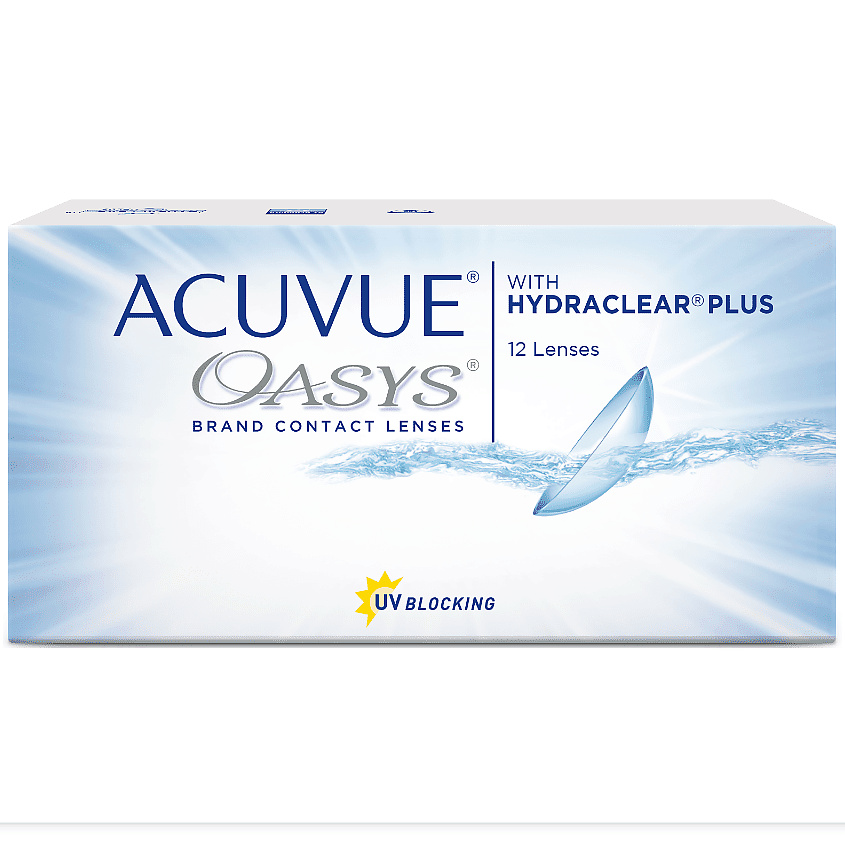 Изображение товара ACUVUE Двухнедельные контактные линзы ACUVUE OASYS with HYDRACLEAR PLUS 12 шт., 14 / 8.4 / -1.00