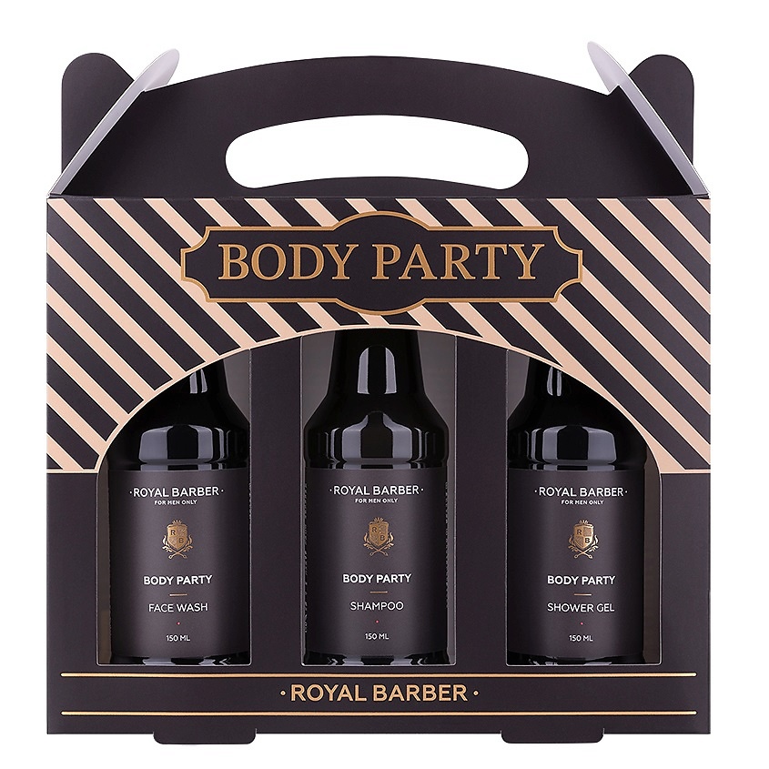 Изображение товара ROYAL BARBER Набор Body Party, 150 мл х 3 шт