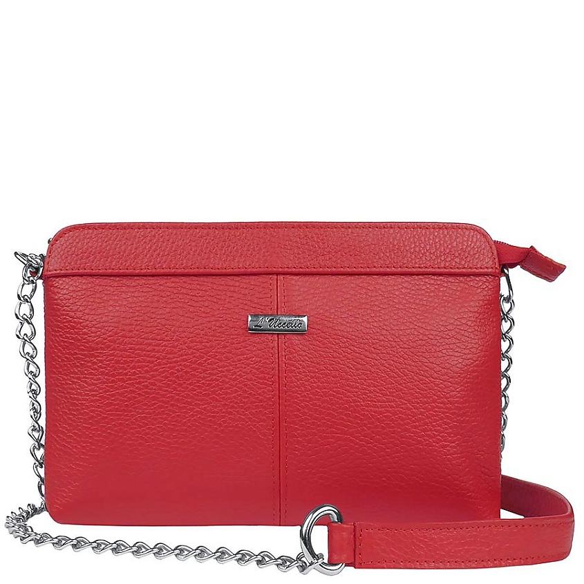 Изображение товара L'UCCELLO Сумка женская из натуральной кожи, Цвет: Красный; размер: 24x13x3