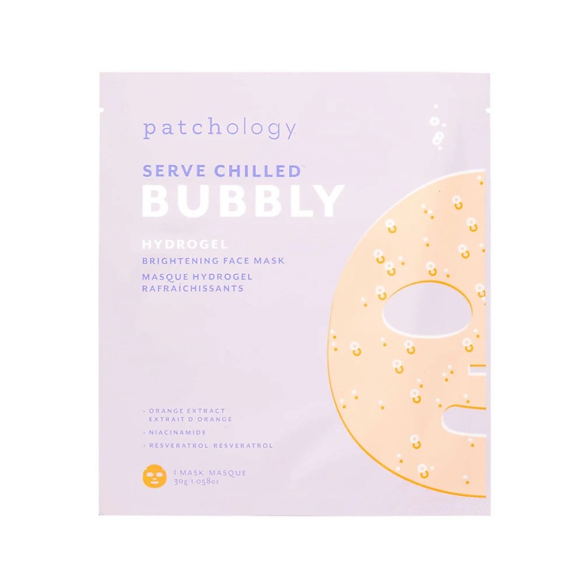 Изображение товара PATCHOLOGY Гидрогелевая маска Bubbly, выравнивающая тон кожи и придающая сияние, 30 г