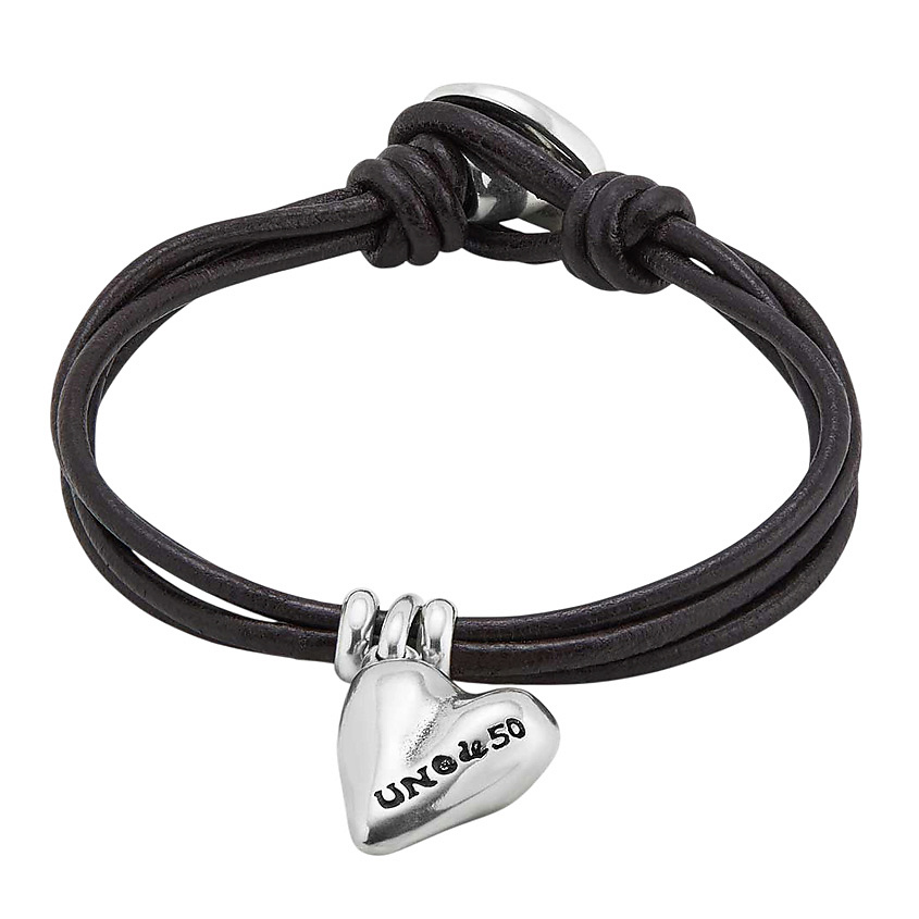 Изображение товара Браслет Pretty Love UNO DE 50 из посеребренного сплава ZAMAK и кожи