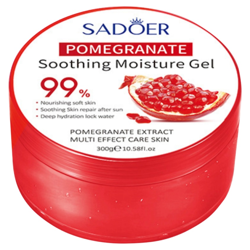 Изображение товара SADOER Гель для лица и тела увлажняющий и подтягивающий с экстрактом граната, 300 гр