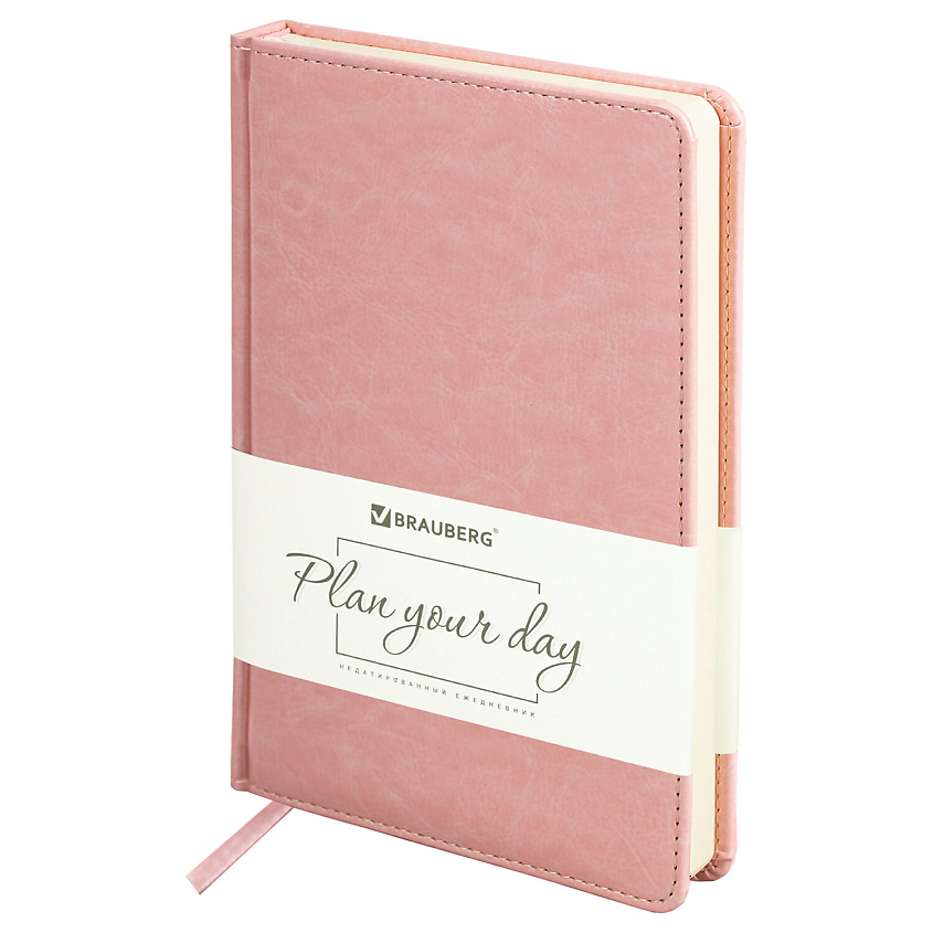 Изображение товара BRAUBERG Ежедневник недатированный А5 Imperial, Розовый