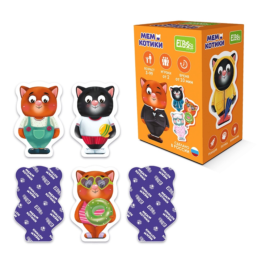 Изображение товара EL'BASCO Игра настольная мемо "Котики", 1 шт