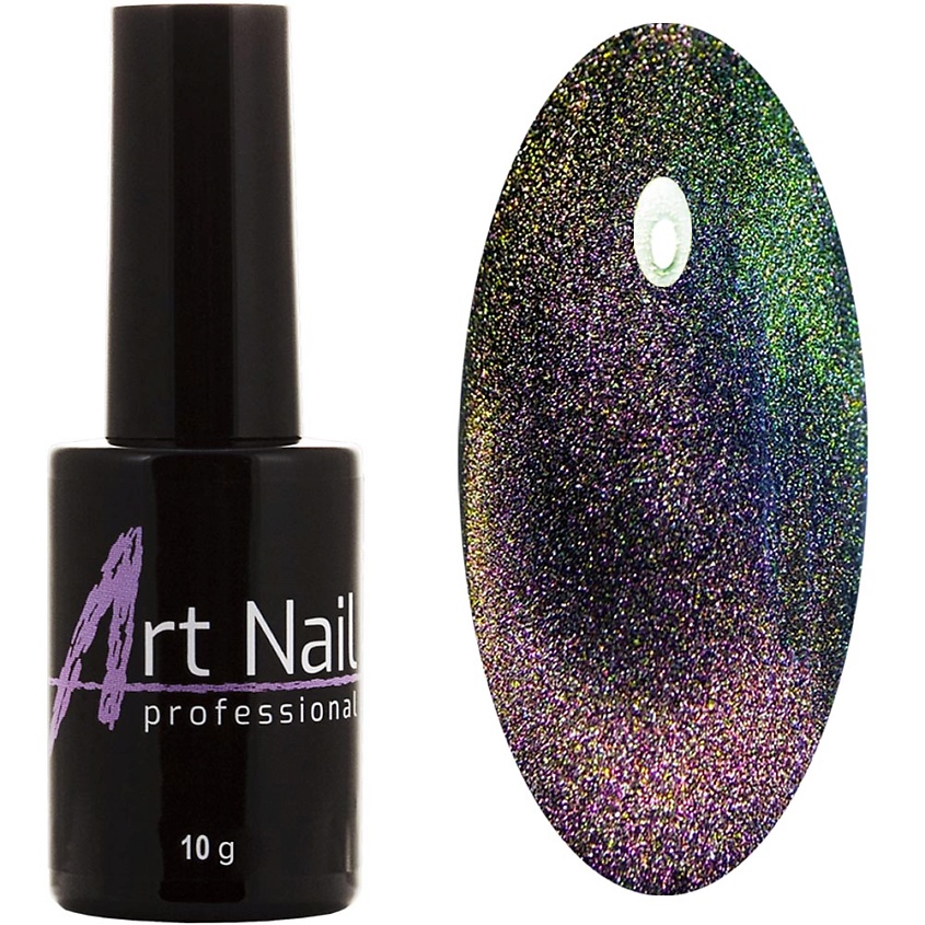 Изображение товара Гель-лак ART NAIL PROFESSIONAL кошачий глаз № 34 эффект магнита 9D