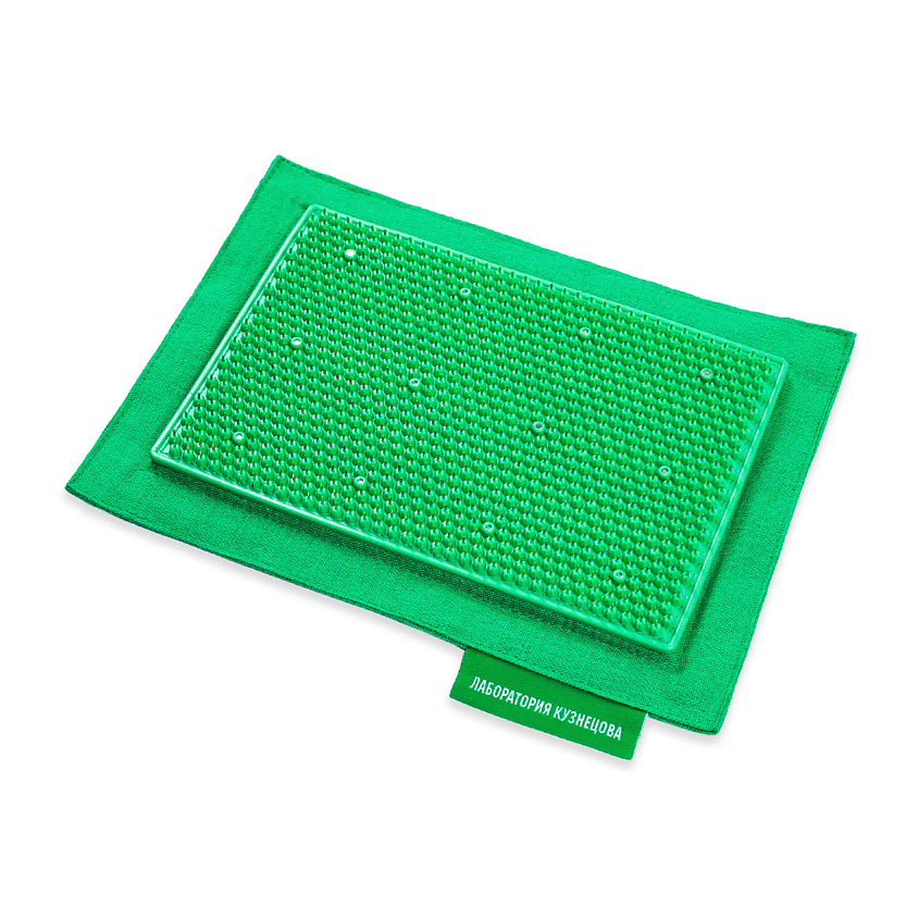 Изображение товара ЛАБОРАТОРИЯ КУЗНЕЦОВА Массажер металломагнитный на мягкой подложке 15х22см, Зеленый