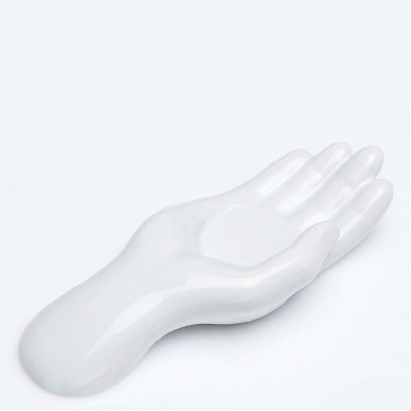 Изображение товара Подсвечник Ладонь из керамики белый ИНДОКИТАЙ MPL353019