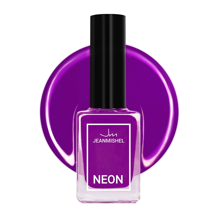 Изображение товара JEANMISHEL Лак для дизайна ногтей NEON, 340 Violet, 6 мл.