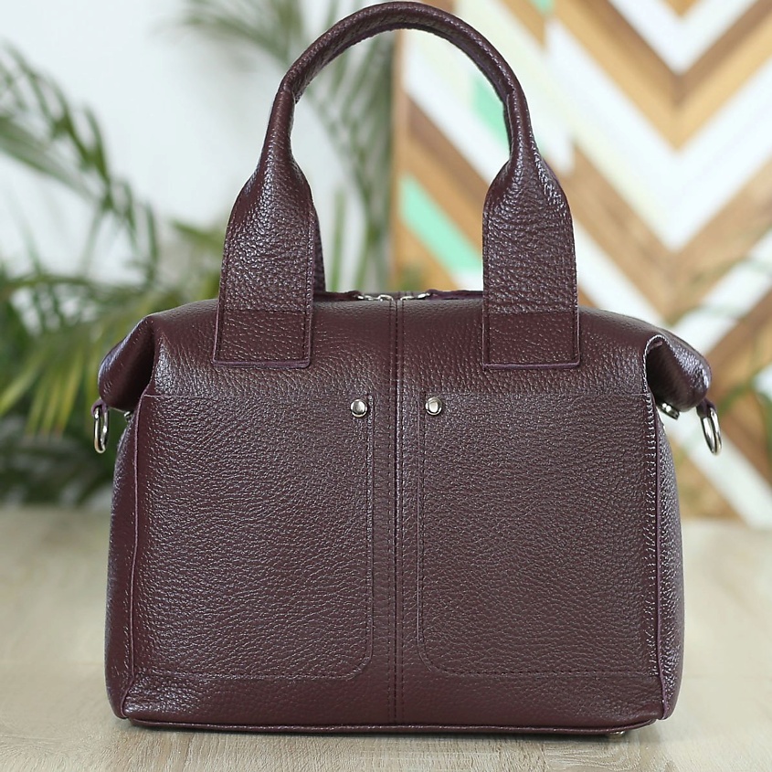 Изображение товара Сумка женская через плечо AKTORRIS из натуральной кожи голубая